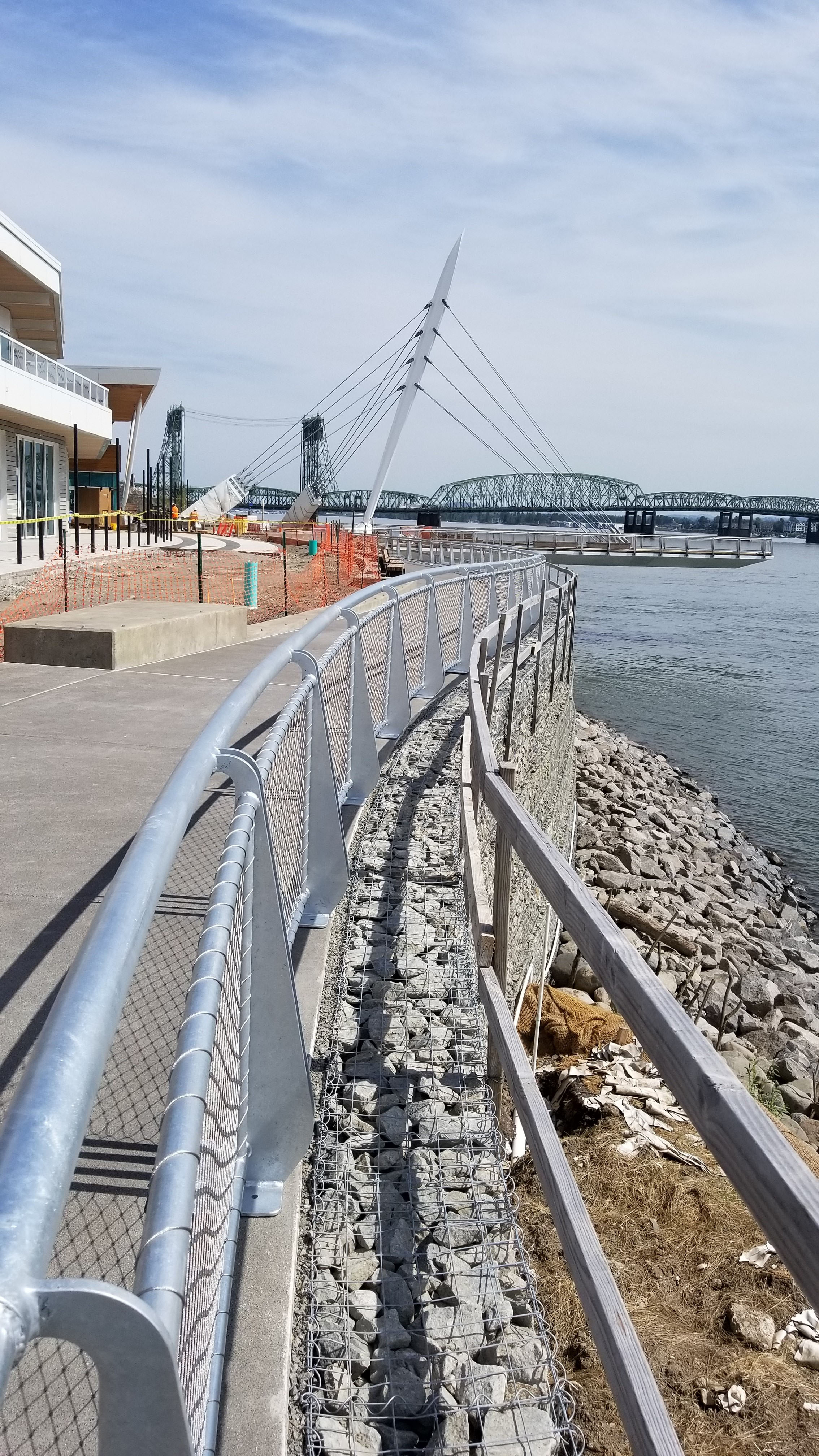 Curved Steel Handrail on the Vancouver Waterfront Walkway 2019 Ernest Wiemann Award