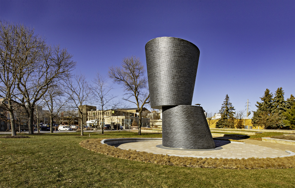 Curved Steel Monument "Monumental Journey"