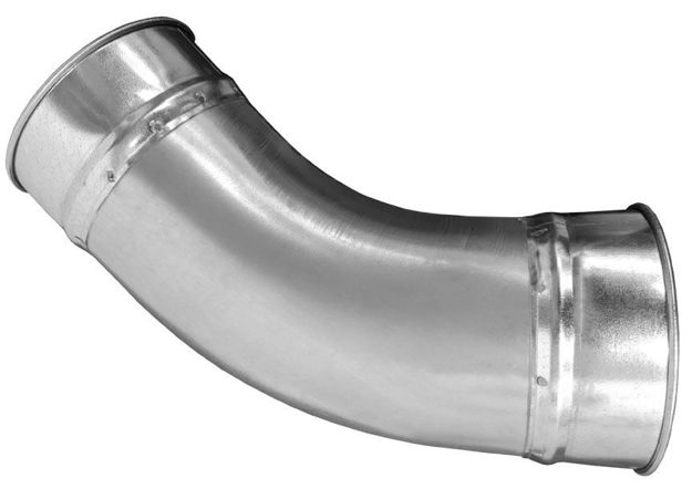 Picture of 8" 22ga, 45° x 1.5D Stitch Welded Elbow
