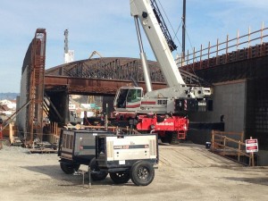 curved roof trusses, bent structural steel