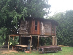 bent steel i beam for custom treehouse1