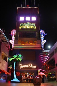 Fremont Street Experience Curved Steel Sign and Art