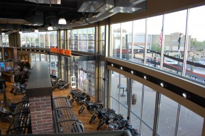 Curved Steel Harley Davidson Interior Structure