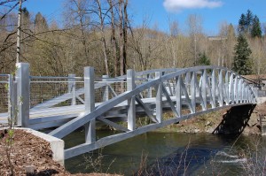 Curved Steel Span Bridge