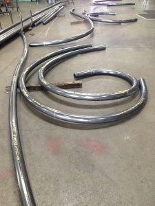 Helical, Elliptical and Parabolic Bent 3-1/2" Sch40 Steel Pipe