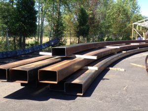 Structural Steel Bending of Rectangular Tube for Curved Roof Trusses