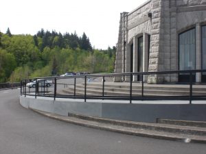 Vista House Curved Steel Handrail