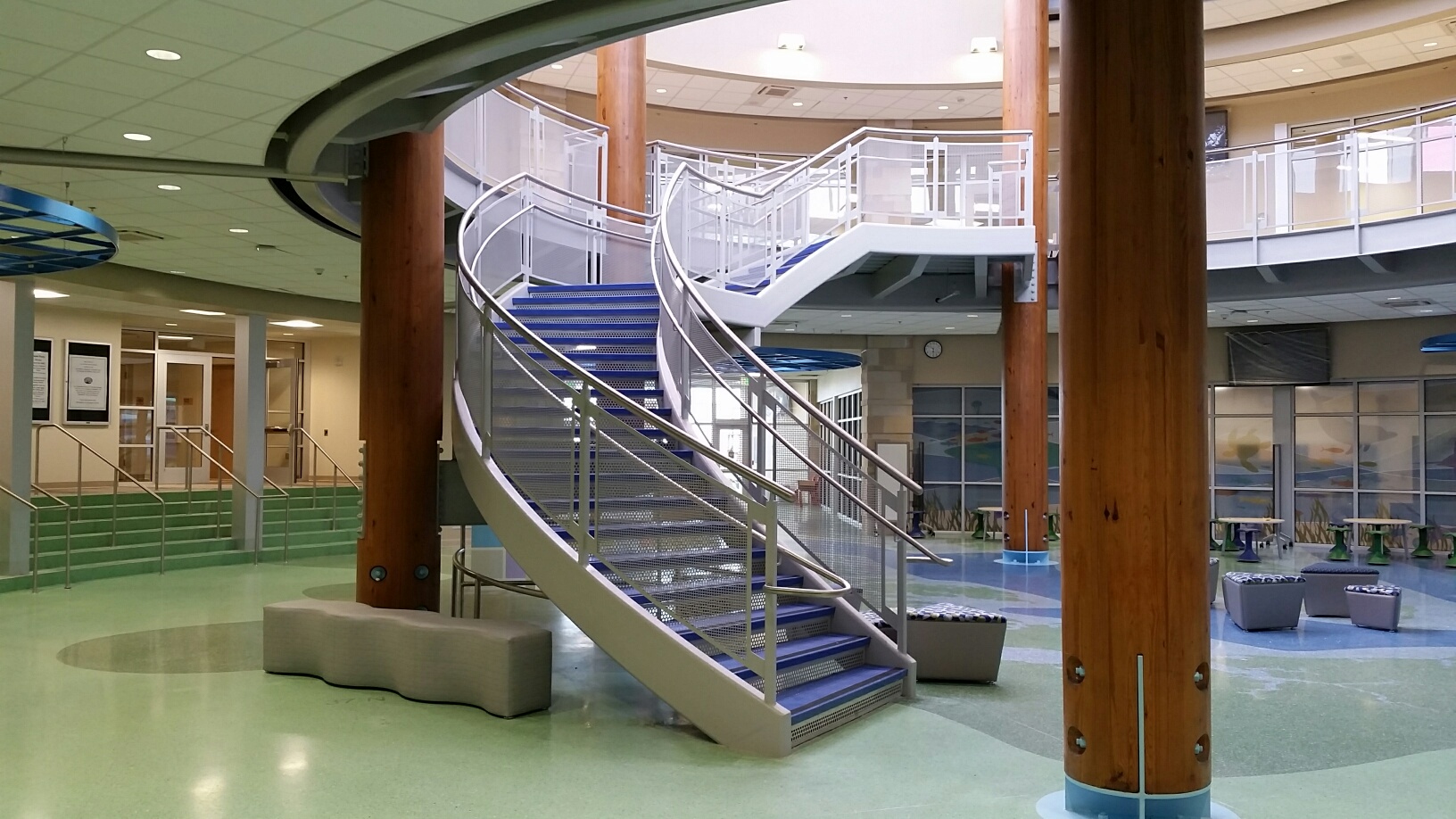 Spiral Steel Staircase Brickell Academy
