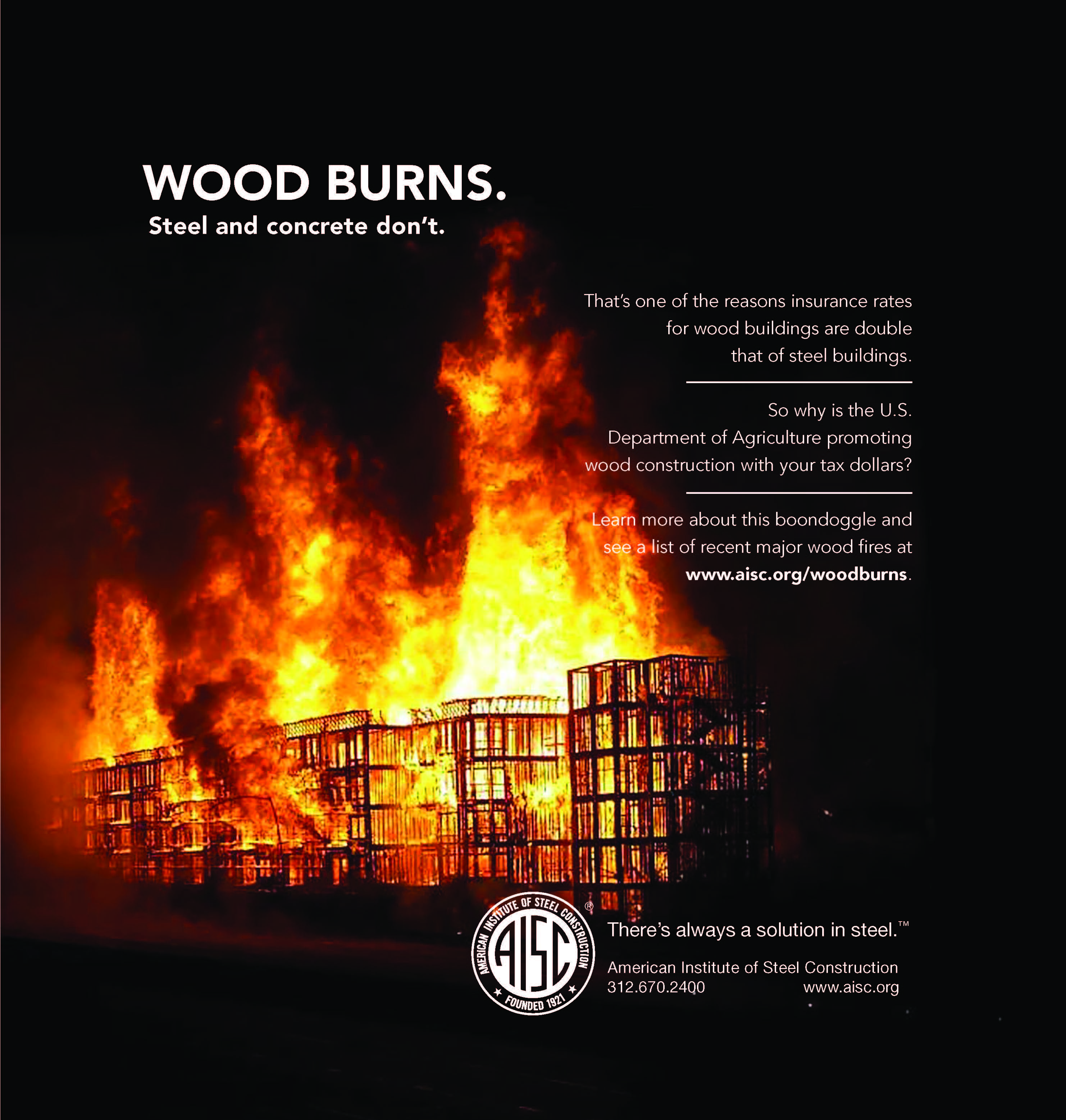 USA Today AISC Wood Burns