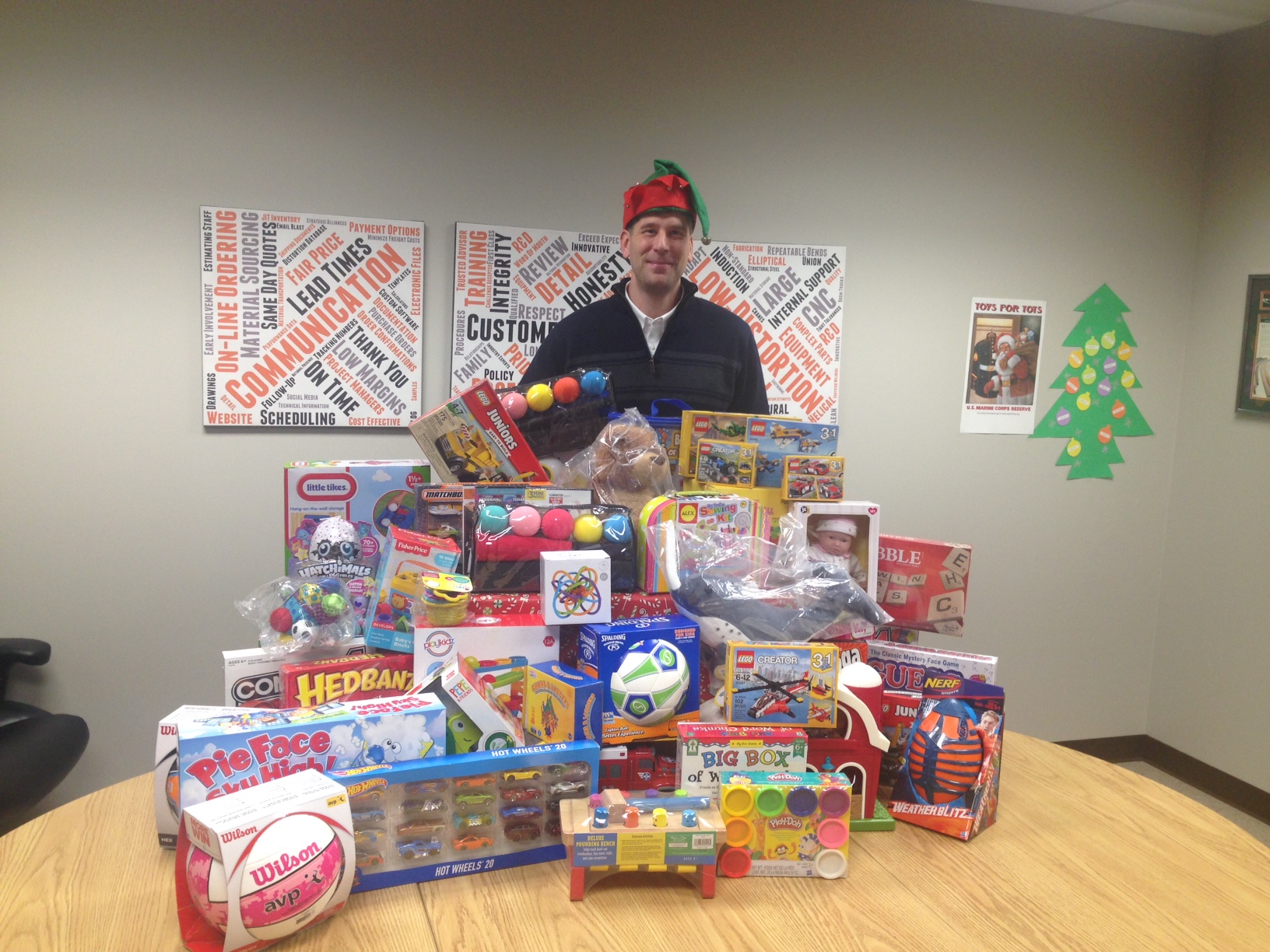 albina co toys for tots donation