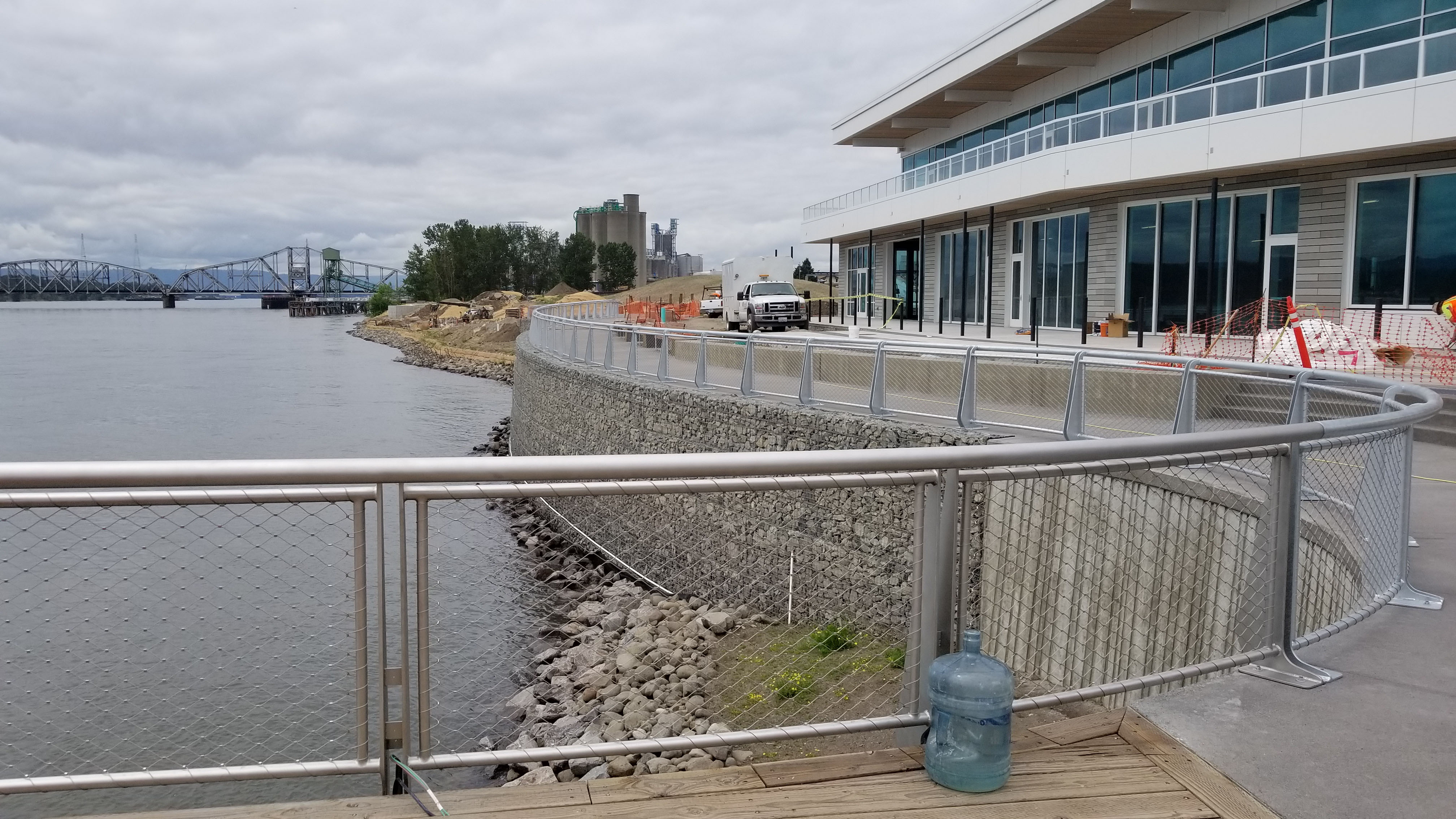 Curved Steel Handrail on the Vancouver Waterfront Walkway 2019 Ernest Wiemann Award