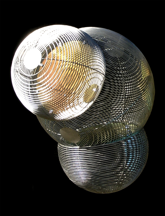 Molecule Curved Aluminum Art Sculpture Installed at Winona State University
