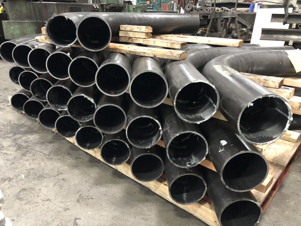 6" Sch40 curved steel pipe for bridge railings-1