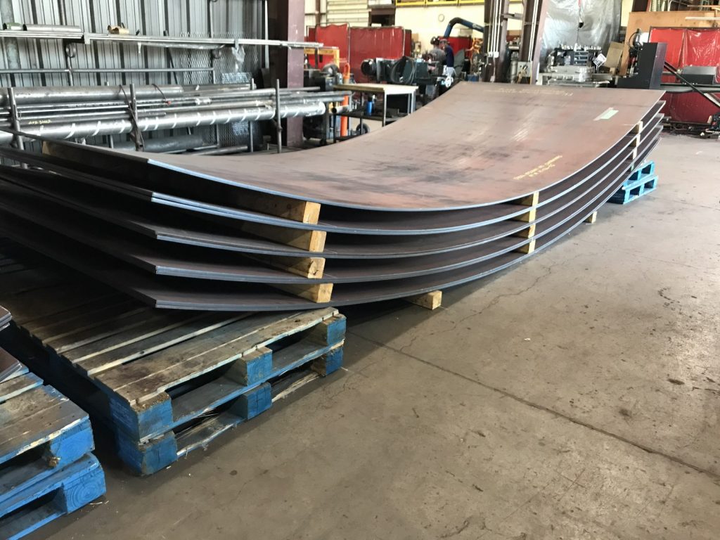 rolled plate for tank