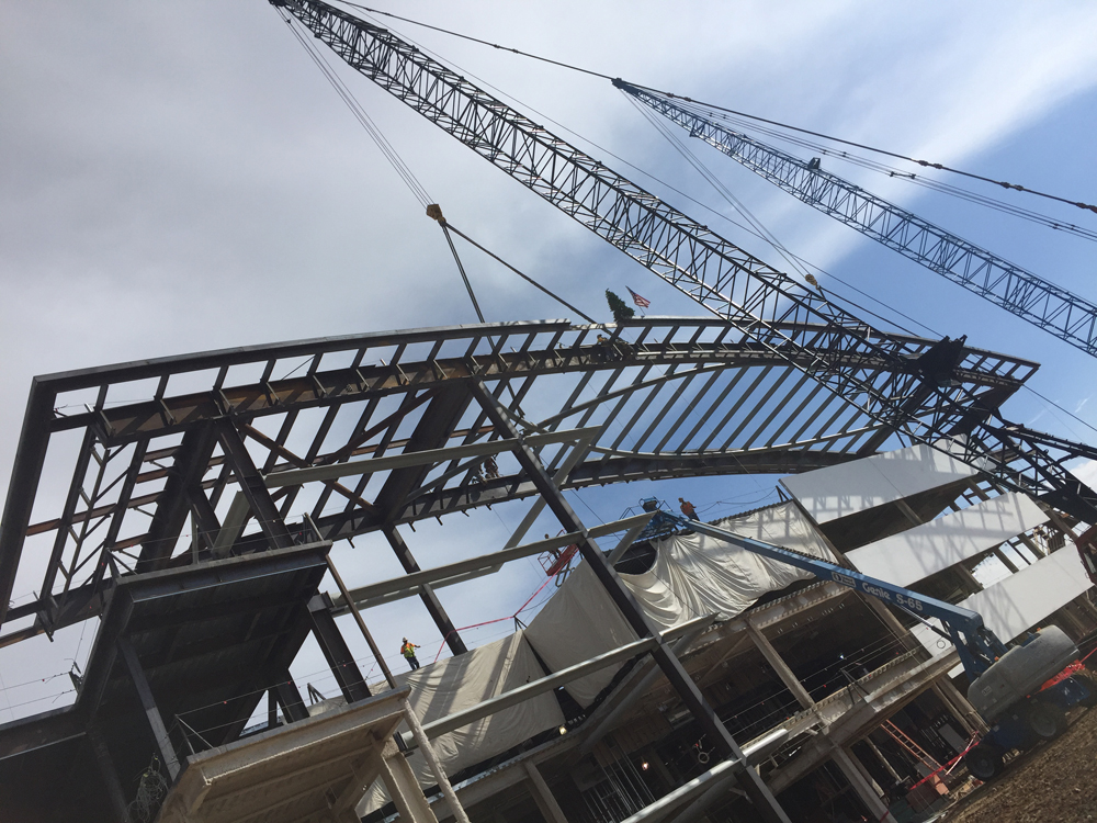 Curved Steel Roof for UCHealth Longs Peak Hospital in Longmont, Colorado