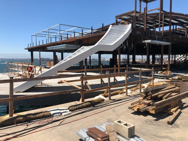 Portside Pier Steel Spiral Staircase