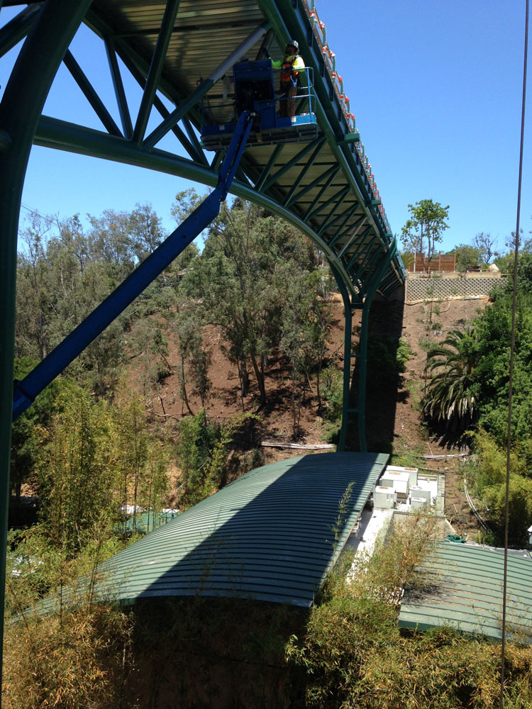 Basher Bridge: Curved Steel Bridge at the San Diego Zoo