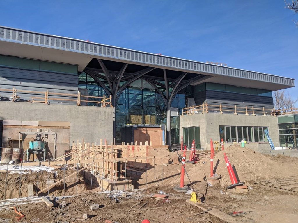 Freyer Newman Center Denver Botanical Gardens Curved Steel Canopy Supports