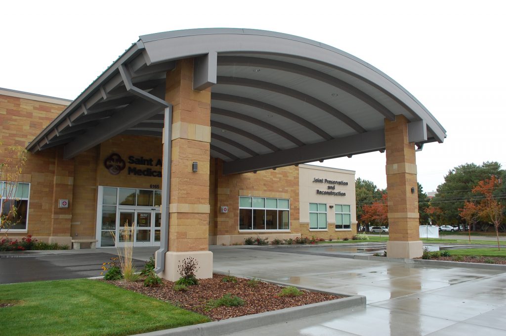 St. Alphonsus Regional Medical Center Curved Steel Canopy
