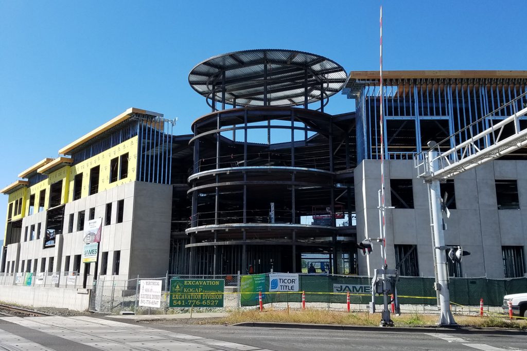 Providence Medford Medical Center Curved Steel Roof Structure