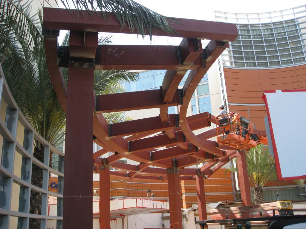 St. Jude Medical Center Curved Steel Canopy