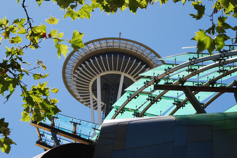 Experience Music Project Curved Steel Supports for the metal "Skin" of the Building Seattle, WA.